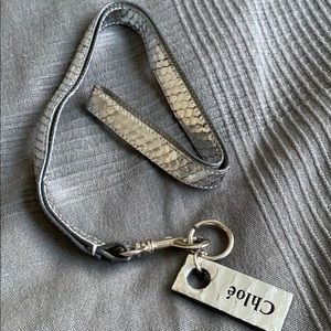 Chloe python skin exotic leather, around neck & key holder‼️ AUTHENTIC